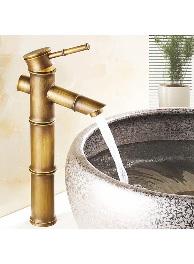 واي دي صنبور حمام فاخر بمقبض واحد بتصميم عصري مستوحى من الخيزران، يتميز ببنية متينة، وسهولة التركيب، وكفاءة عالية في تدفق المياه، وأسلوب عصري أنيق لأحواض الغسيل. - Image 2